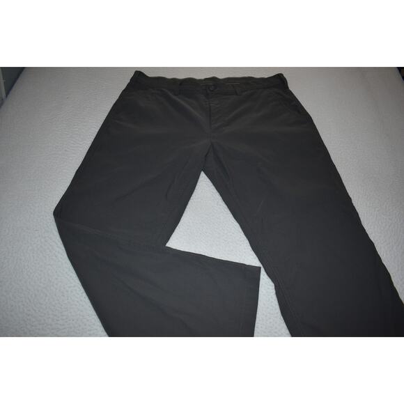 Eddie Bauer Golf Pants Travel Mens Size 38 x 30 Performance Nylon Spandex Gray - Picture 1 of 5
